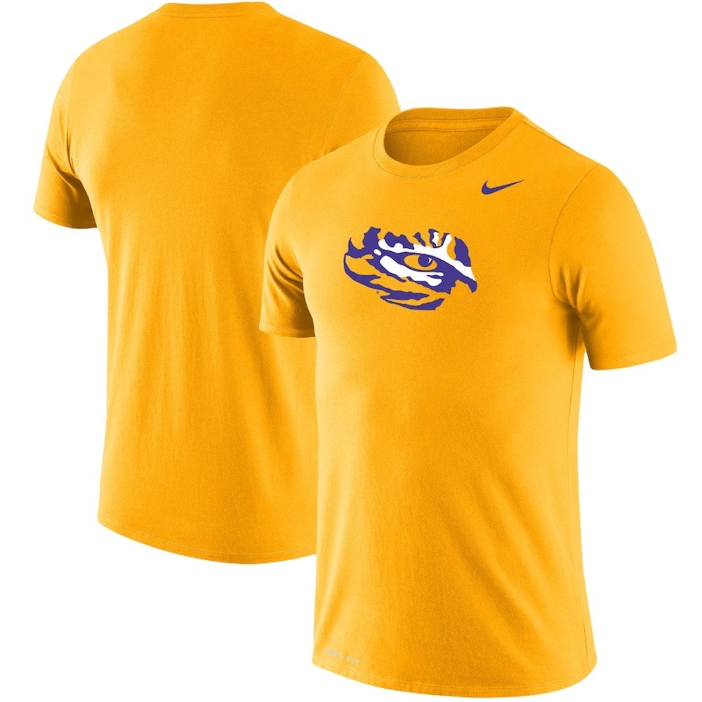 Men’s Medium Nike Gold LSU Tigers School Logo Legend Performance T-Shirt